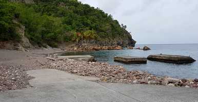 ancien ponton, anse à dos, terre de bas 