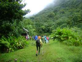 arrivée bains chauds, matouba, Basse terre, guadeloupe