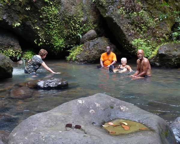 bain, trois cornes, nord basse terre, guadeloupe