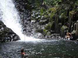 bain, cascade paradis, grivelière 