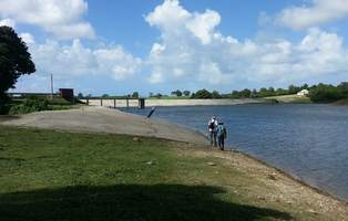 digue, barrage, gaschet, grande terre, port Louis, Guadeloupe 