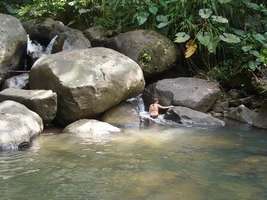 bassin , rivière quiock, route mamelles, guadeloupe