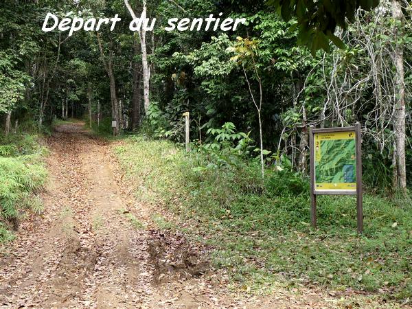 départ du sentier, Galbas