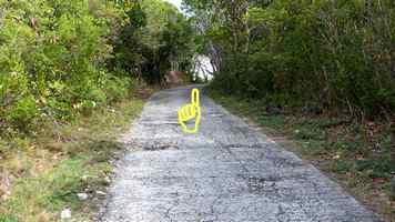 départ sentier trace grand nord désirade Guadeloupe