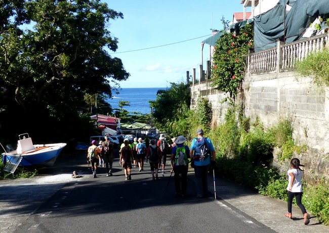 descente port, vieux fort, basse terre, Guadeloupe