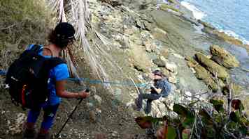 descente, trace grand nord, desirade, guadeloupe