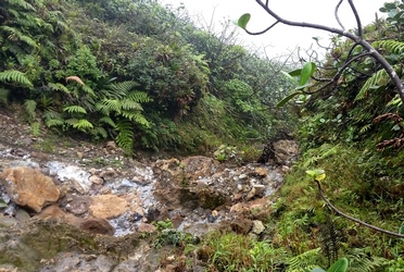 éboulement tour soufrière Guadeloupe