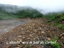 eboulement, soufrière, guadeloupe