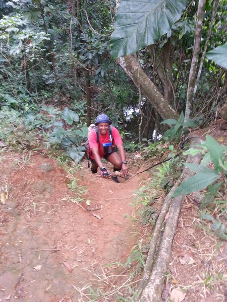 descente, cascade Bis, Ste Rose, Guadeloupe