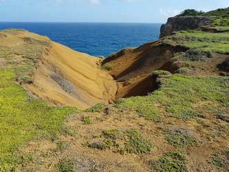 erosion falaises anse bertrand Guadeloupe