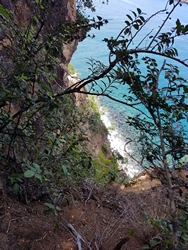 vue falaise malendure bouillante guadeloupe