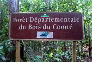 pancarte, foret, trace 36 mois, ste rose, basse terre, guadeloupe 