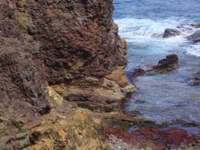 balade, désirade, falaise basalte, iles guadeloupe, antilles