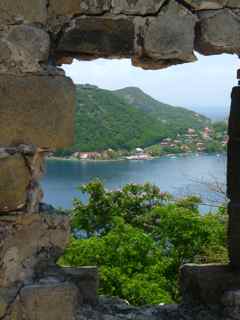 balade ilet cabrit, les saintes, forts, guadeloupe