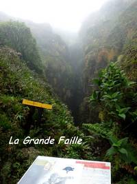 la grande faille, soufrière, guadeloupe