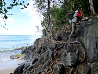 montée morne vent Deshaies Guadeloupe