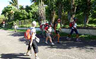 montée route tour houelmont, basse terre sud, guadeloupe