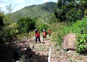 montée trace orange terre de bas guadeloupe