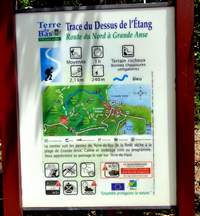 pancarte trace bleue, Terre de bas, guadeloupe