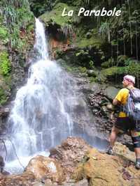 parabole, cascade basse terre, guadeloupe