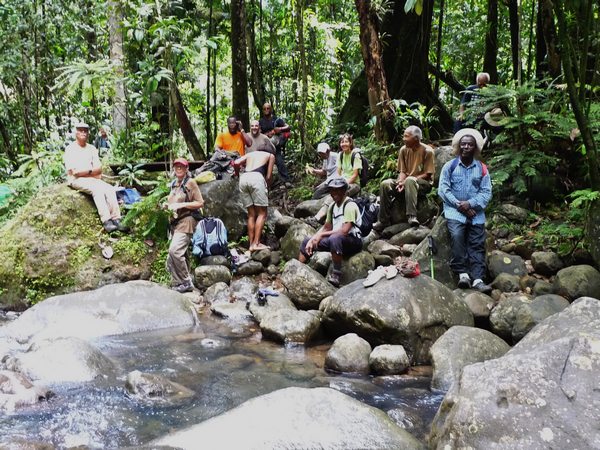 pause, saut, trois cornes, nord basse terre, guadeloupe