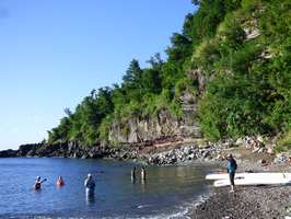 plage anse dupuy, vieux fort basse terre guadeloupe