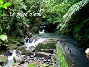 prise d`eau , nez cassé, st claude, basse terre, guadeloupe