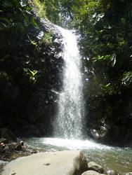 ravine tonton, cascade, rivière vx habitants, guadeloupe