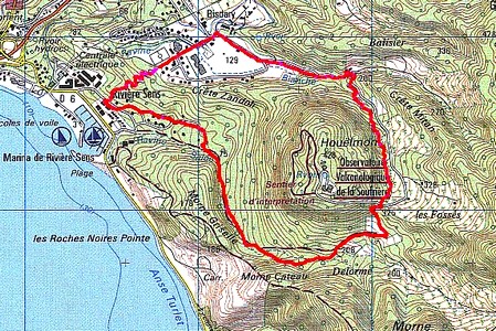 carte tour du houelmont guadeloupe