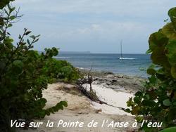 vue anse à l`eau, pointe des chateaux, guadeloupe