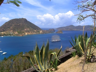 vue chameau fort terre de haut Guadeloupe