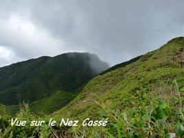 vue sur le nez cassé, soufrière, guadeloupe