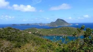 vue panoramique terre de haut Guadeloupe