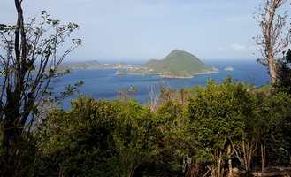 trace rouge vue sur TdeHaut Guadeloupe