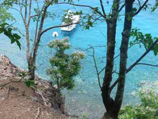 balade ilet cabrit, les saintes, vue, mer, guadeloupe